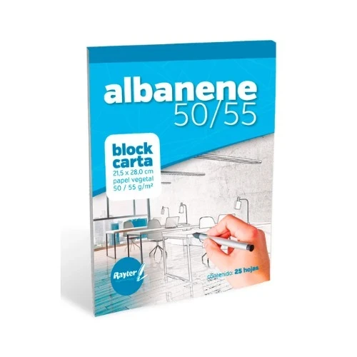 block albanene  50/55 carta