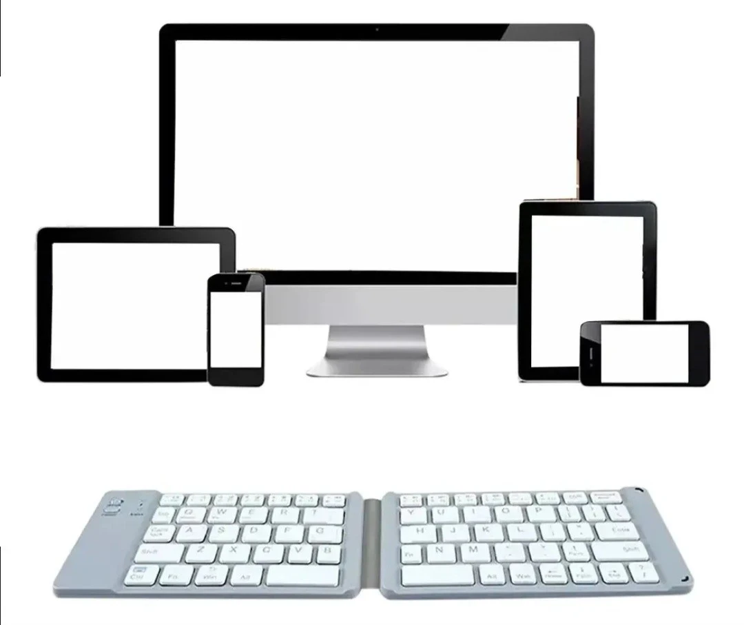 Mini Teclado Inalambricc Plegable Portatil, Bluetooth 4