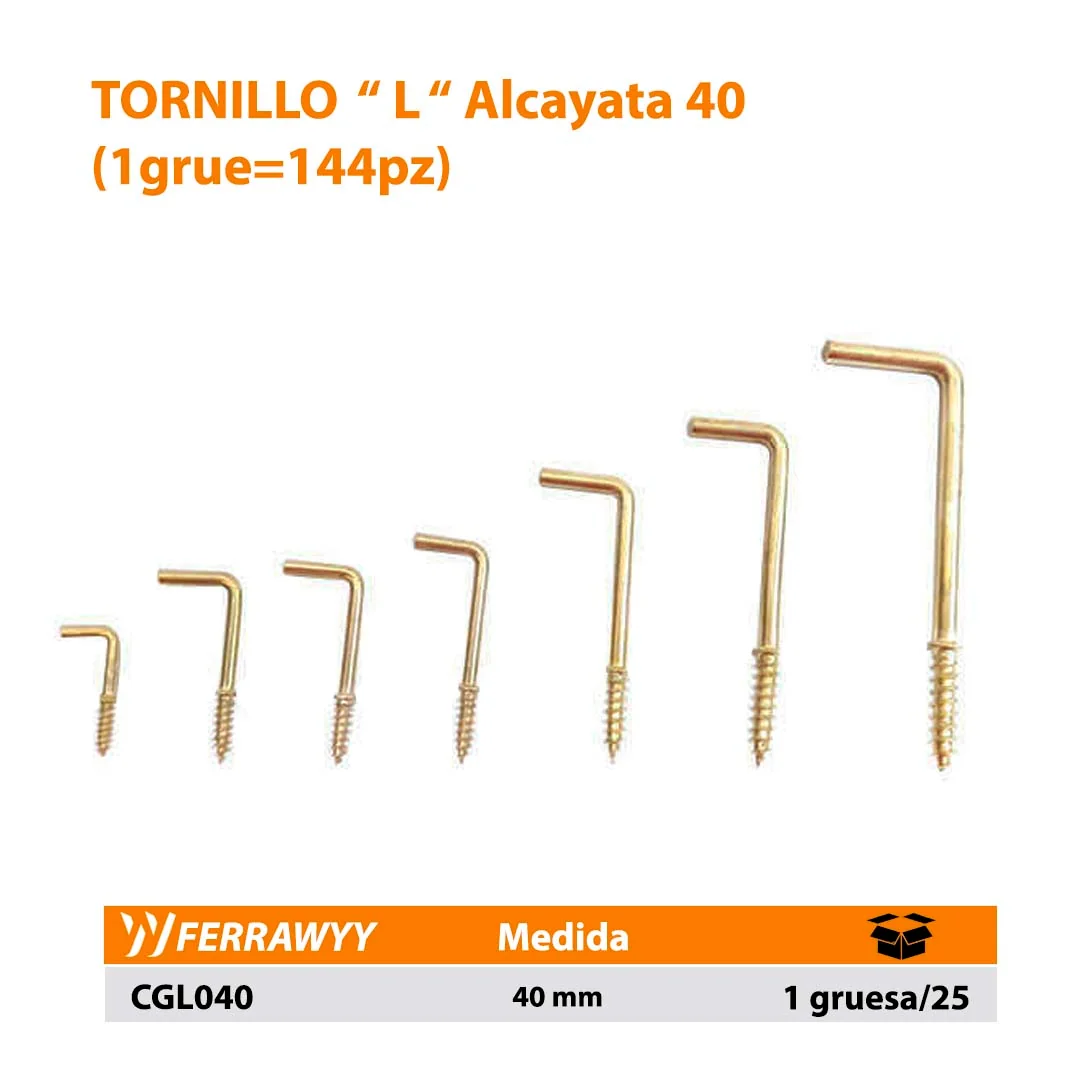 TORNILLO "L" ( Alcayata ) FWY (1grue=144pz) 40
