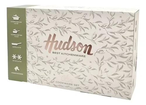 SET DE OLLAS HUDSON 5 PIEZAS LINEA OLIVA 3