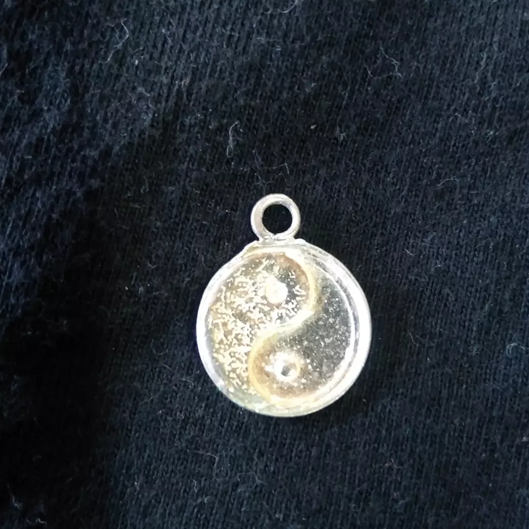Colgante de plata Ying Yang,plata origen INDIA  2