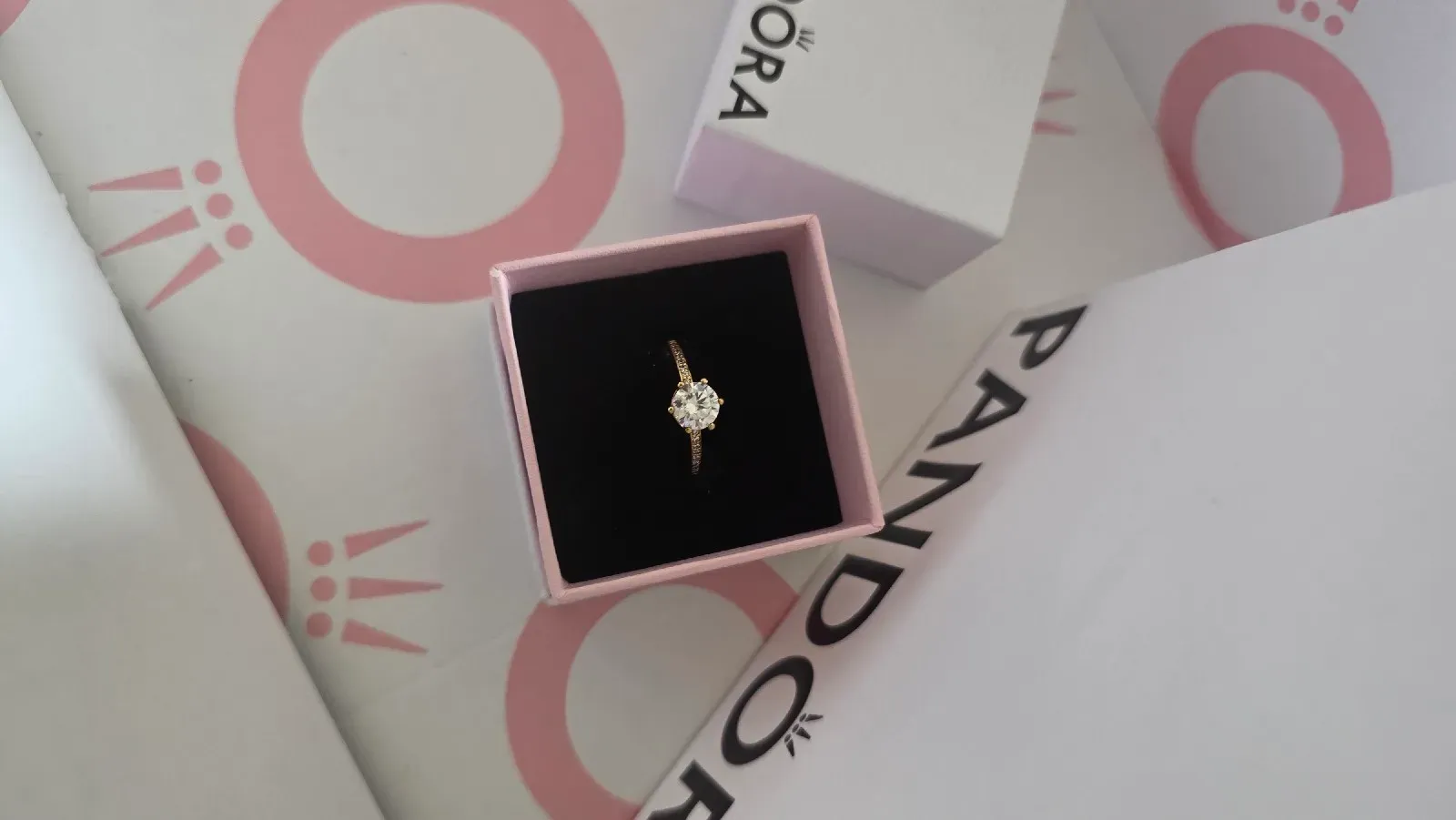 Pandora crown shine gold plated 14k ring 2