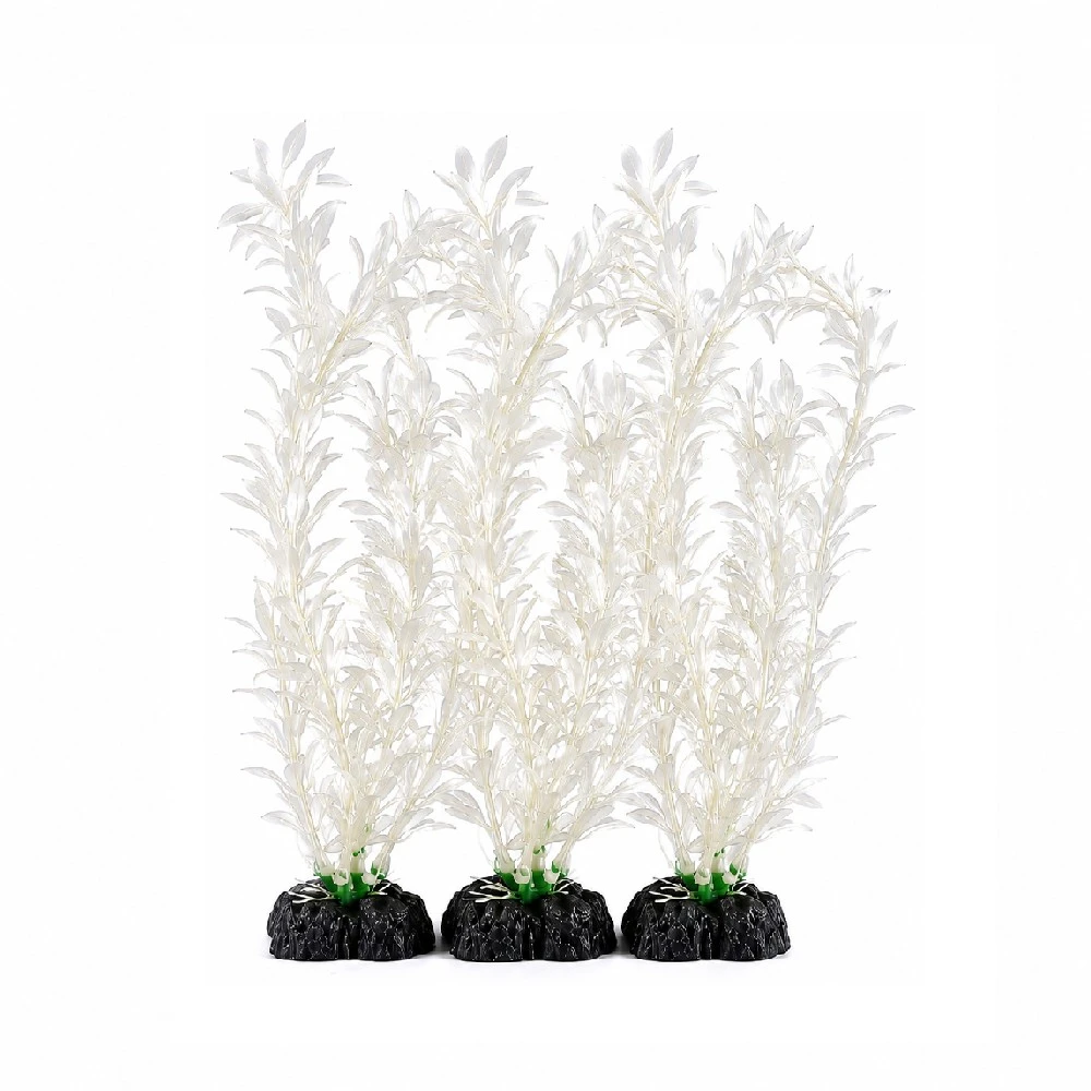 Planta decorativa de plástico perla x 3 unidades