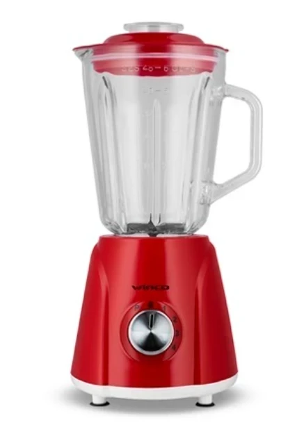 LICUADORA WINCO JARRA DE VIDRIO 1.5LTS ROJA 