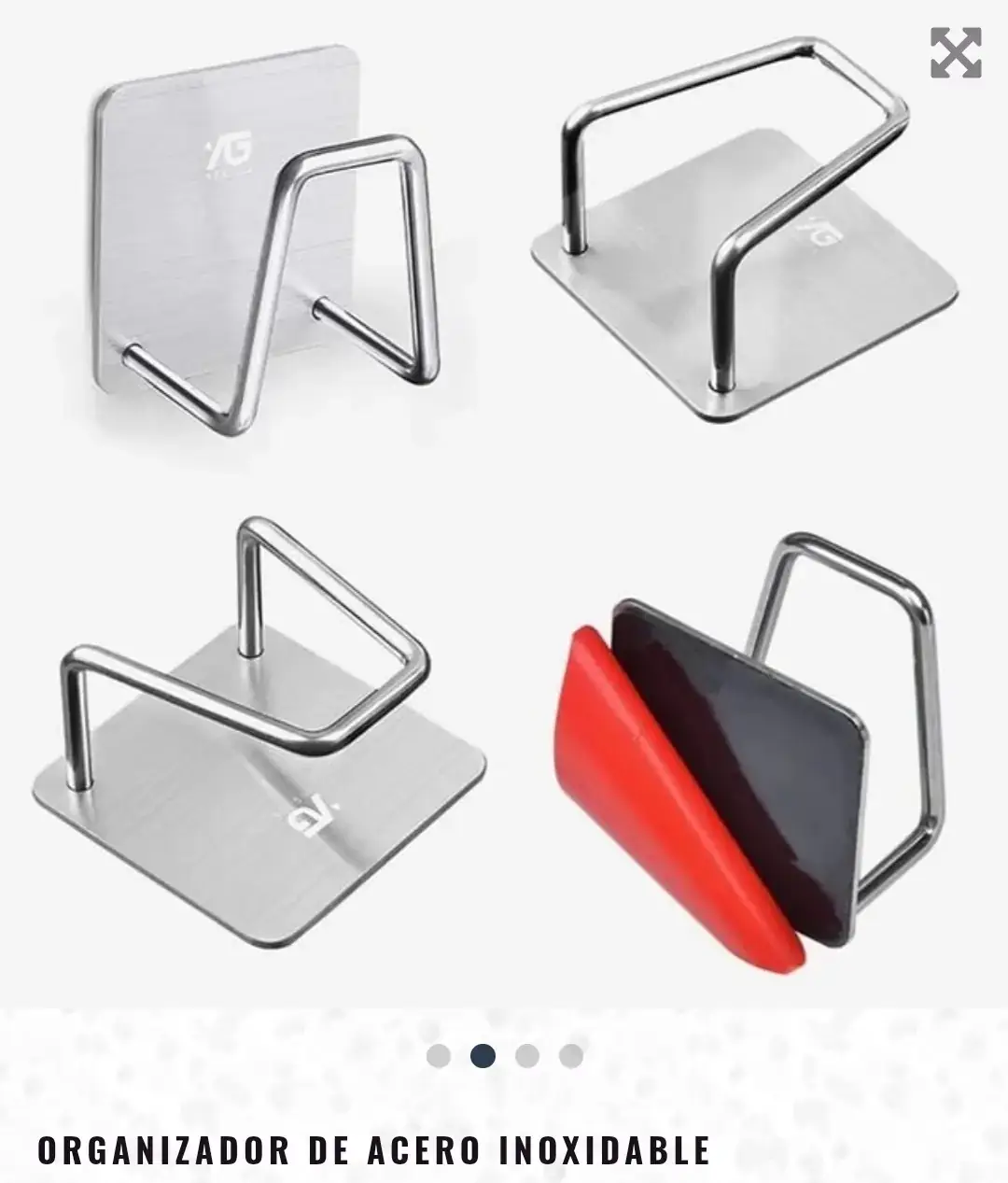 Organizador de acero inoxidable  3