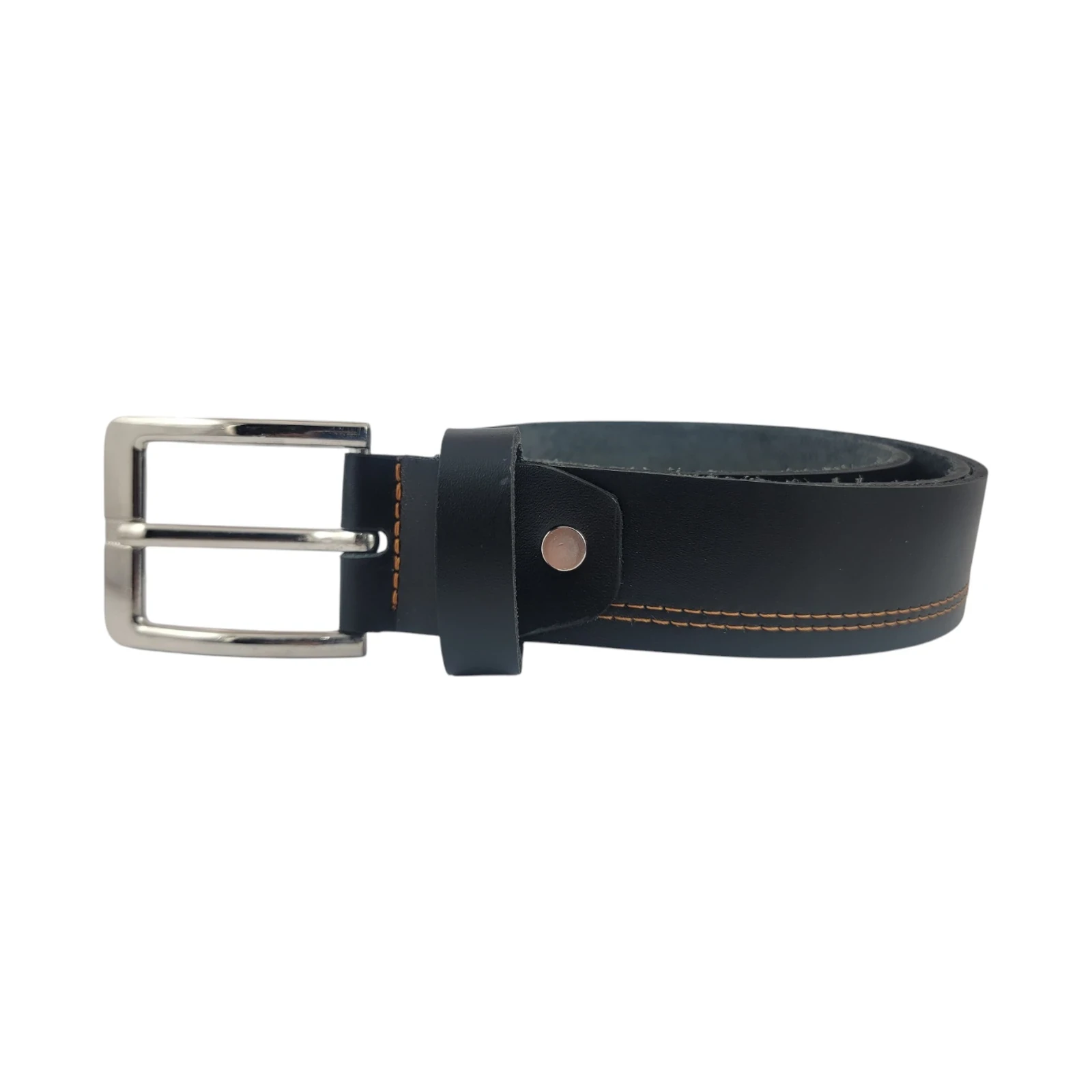 Faja formal hebilla nickel costura dorada  3