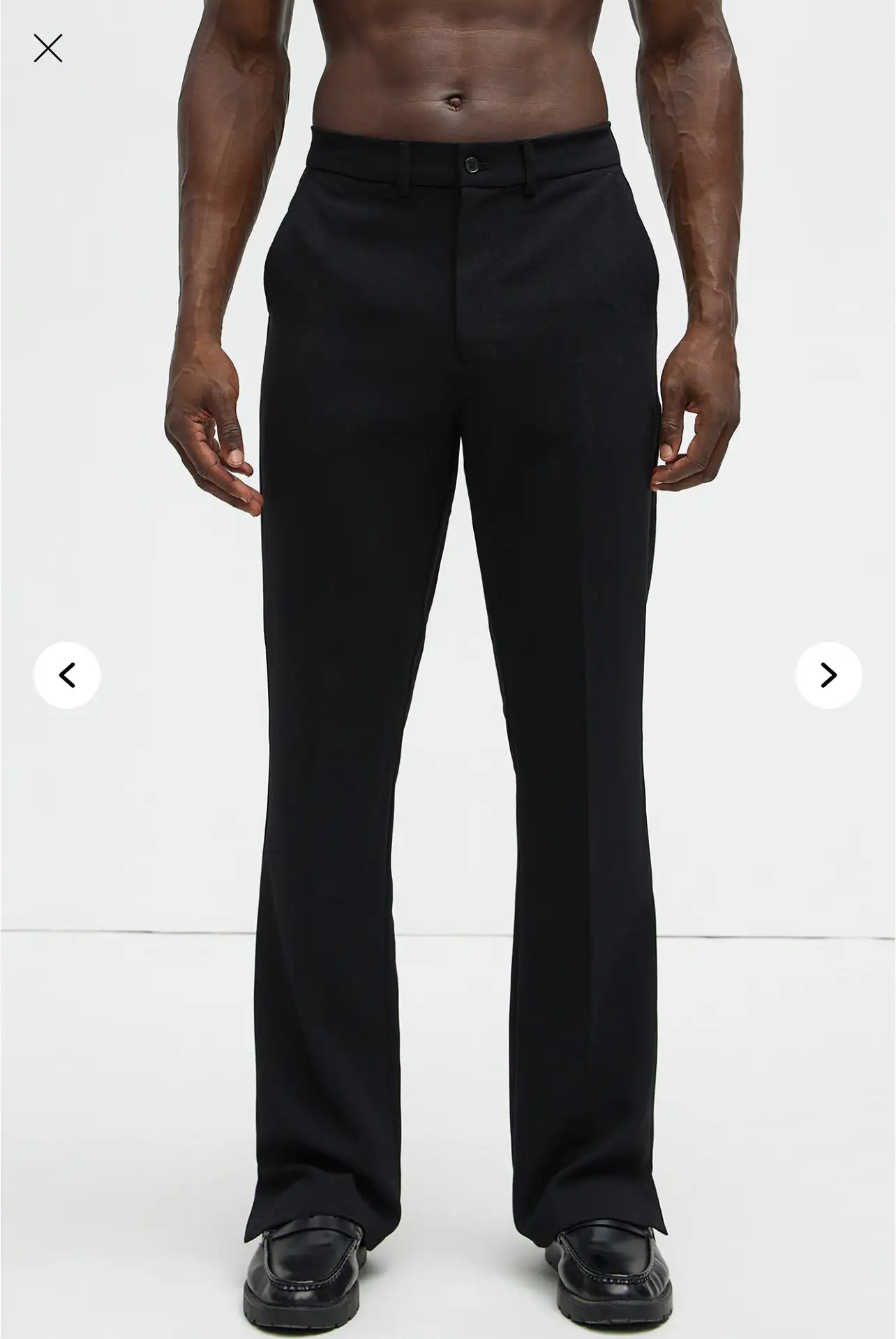 Pantalon De Vestir Negro Size 32 y 36/38