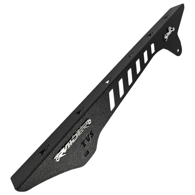 TVS RAIDER 125 Protector de cadena acero negro logo 3d cromado ML