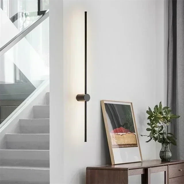 APLIQUE PARED LINEAL NEGRO 10W IP20  3