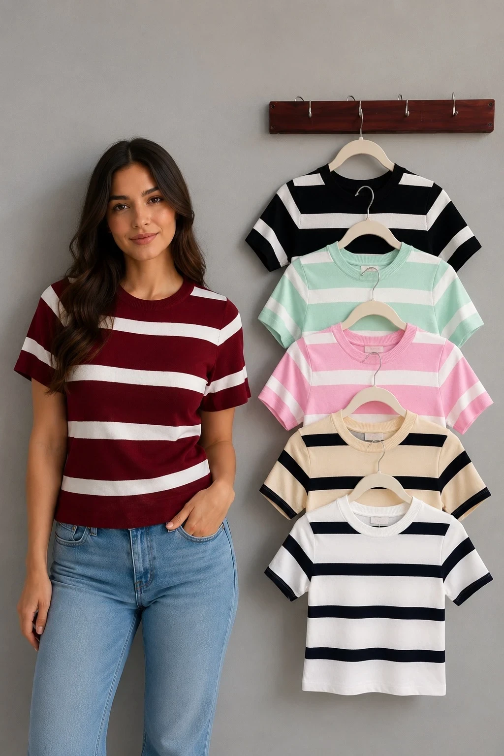 Blusa Tejida Rayada