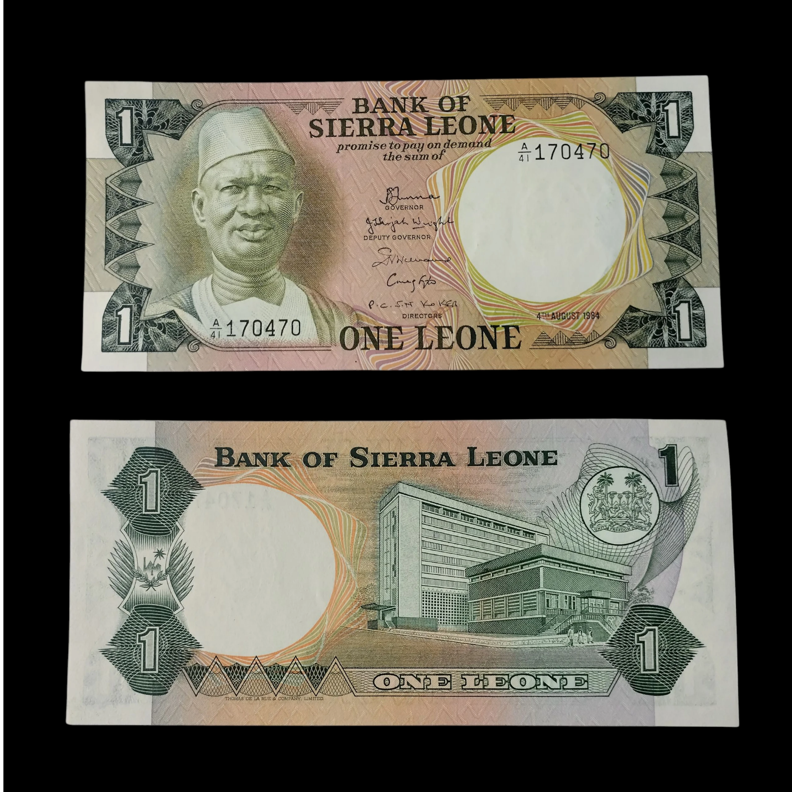 • Sierra Leona 1 leone UNC