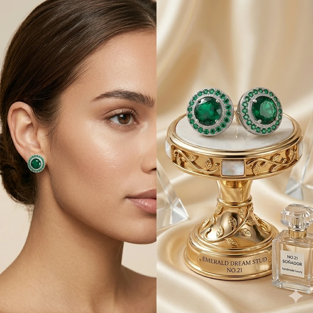 Aretes Esmeralda 
