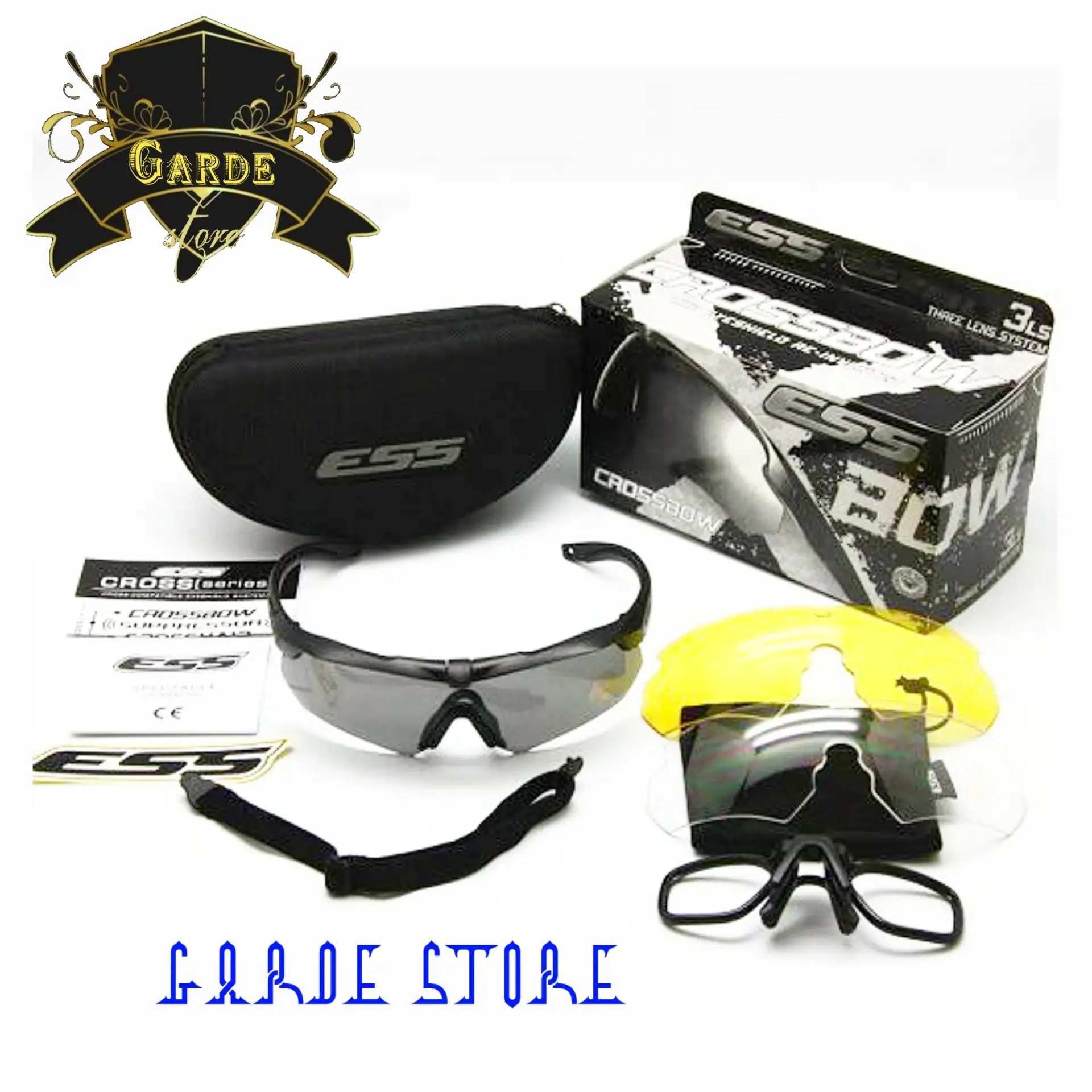 Lentes tacticos ESS CROSSBOW 3 micas.  3