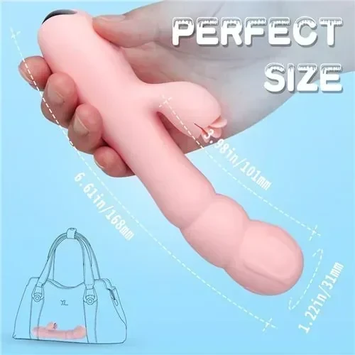 VIBRADOR FROZEN RECARGABLE 9 FUNCIONES 2 MOTORES 2