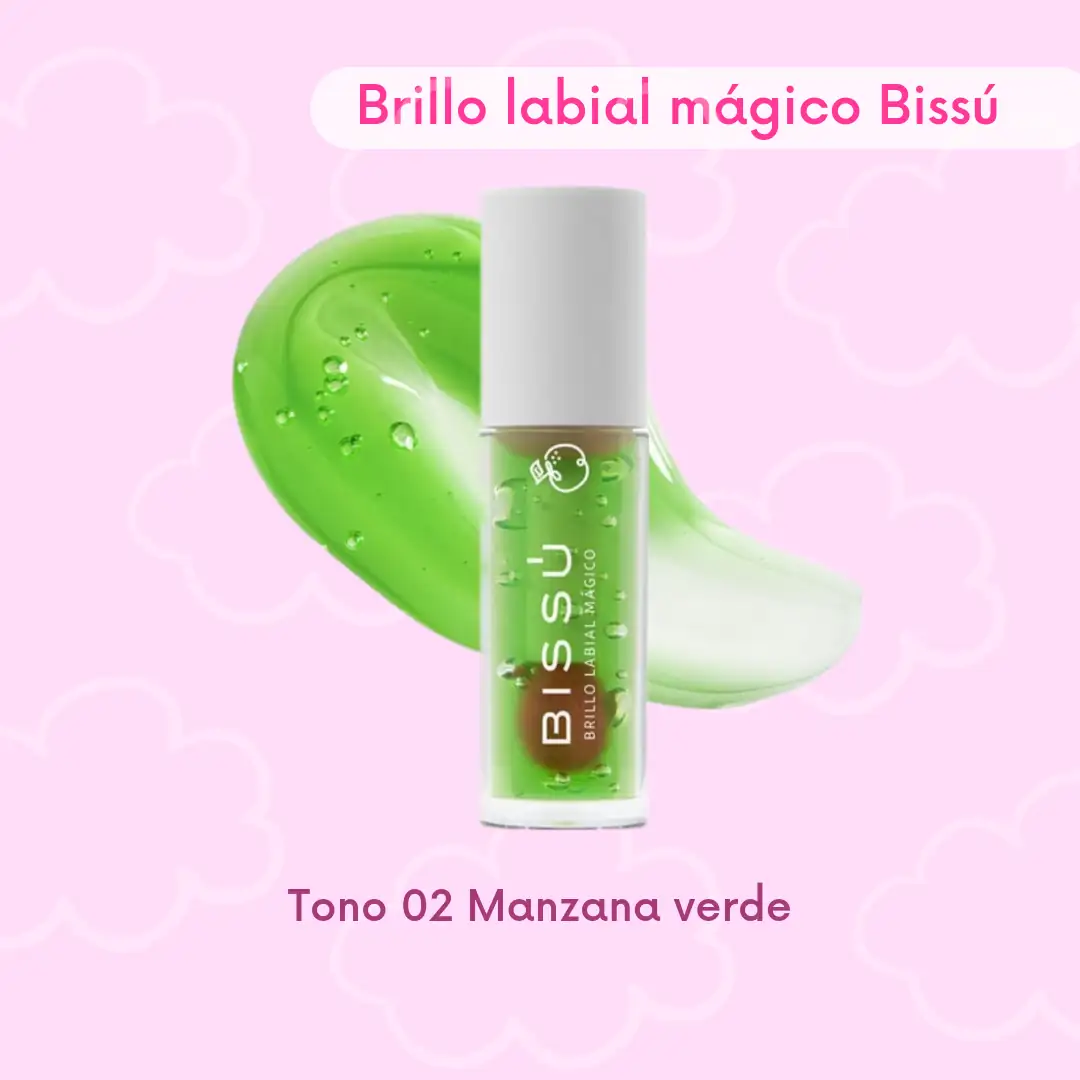 Brillo labial mágico Bissú tono 02 Manzana verde 