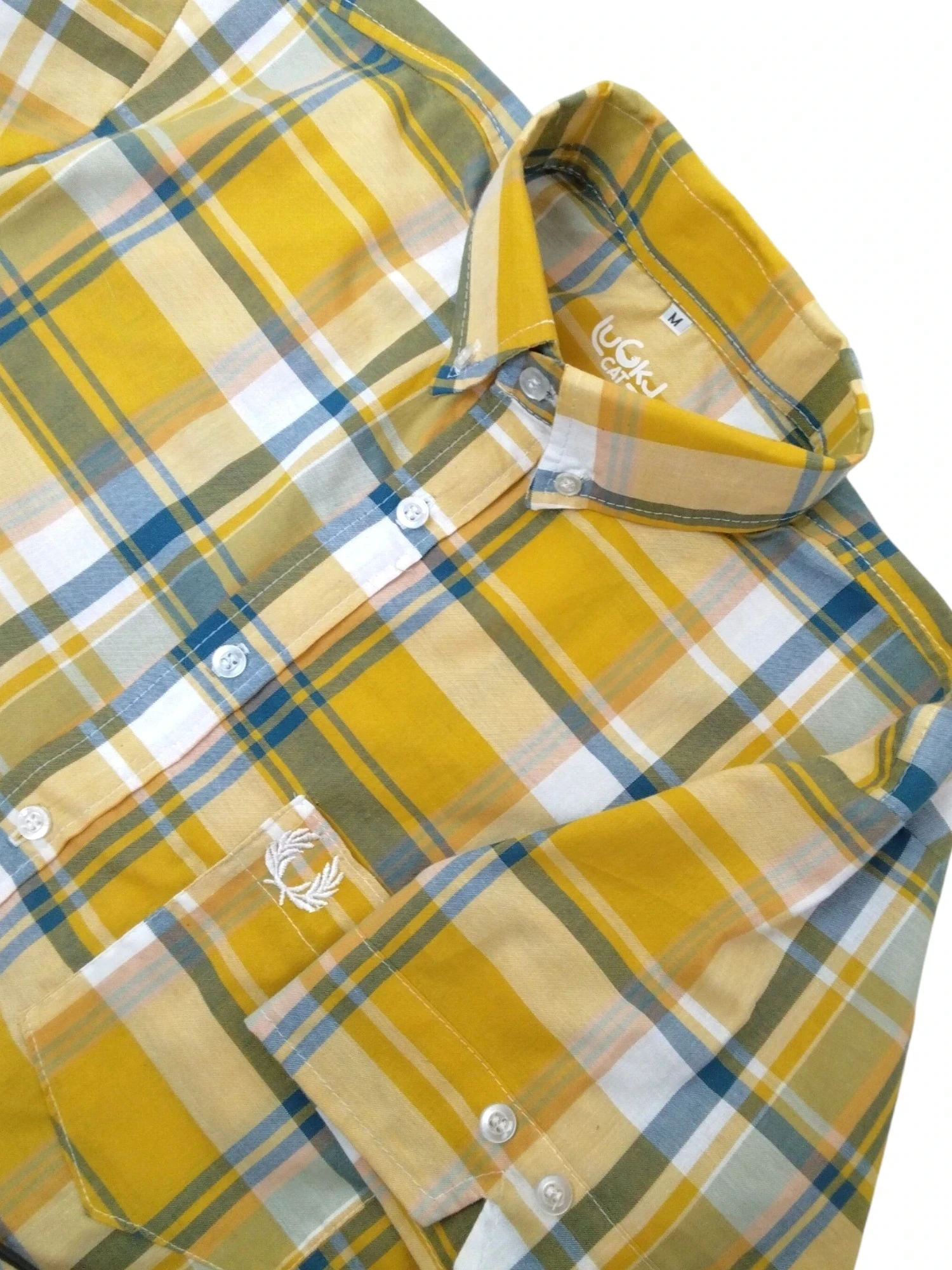 Camisa cuadros amarilla