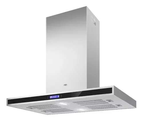 Campana TST Isla Colhue Extractor/Purificador 90cm. Acero Inoxidable y Vidrio