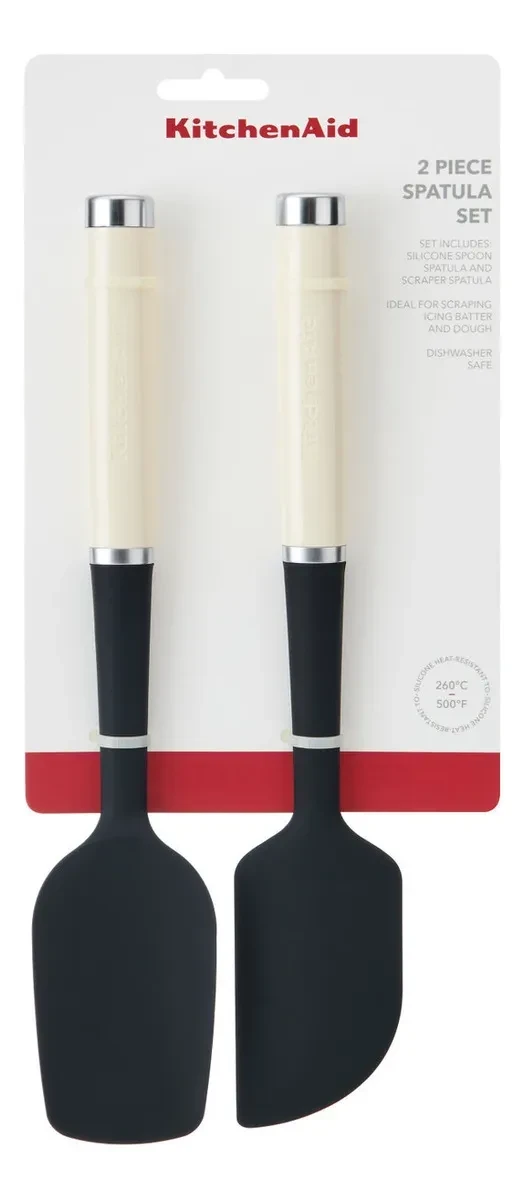 Set De Espatulas Kitchenaid Kqg437ohace X2 Crema 2