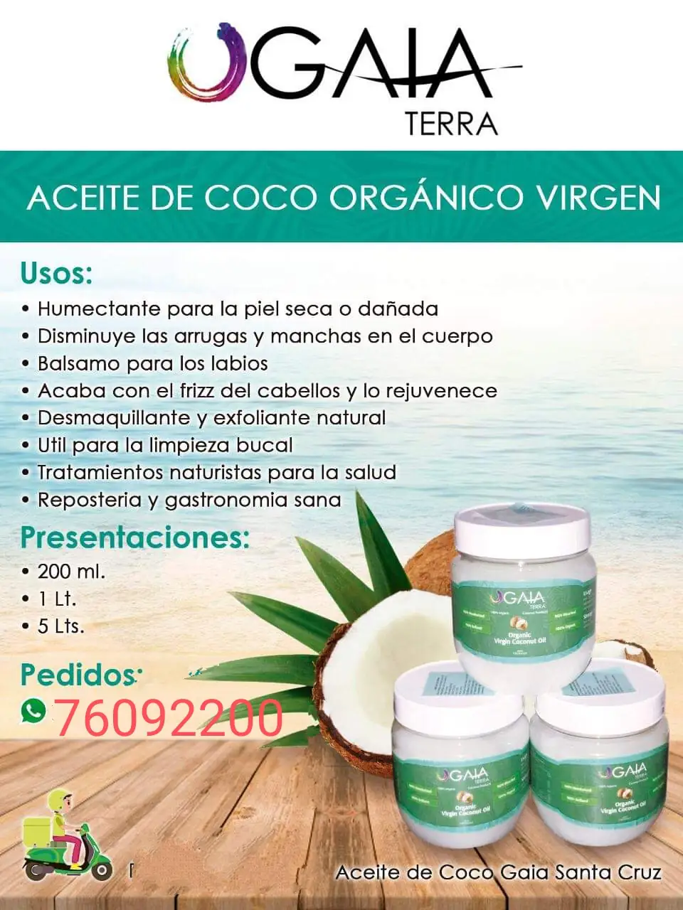 Aceite de coco 200 ml  2