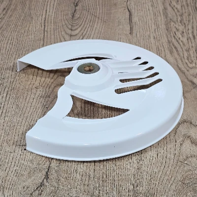 NKD 125 Blanco protector de disco 27,5 cm plastico GL