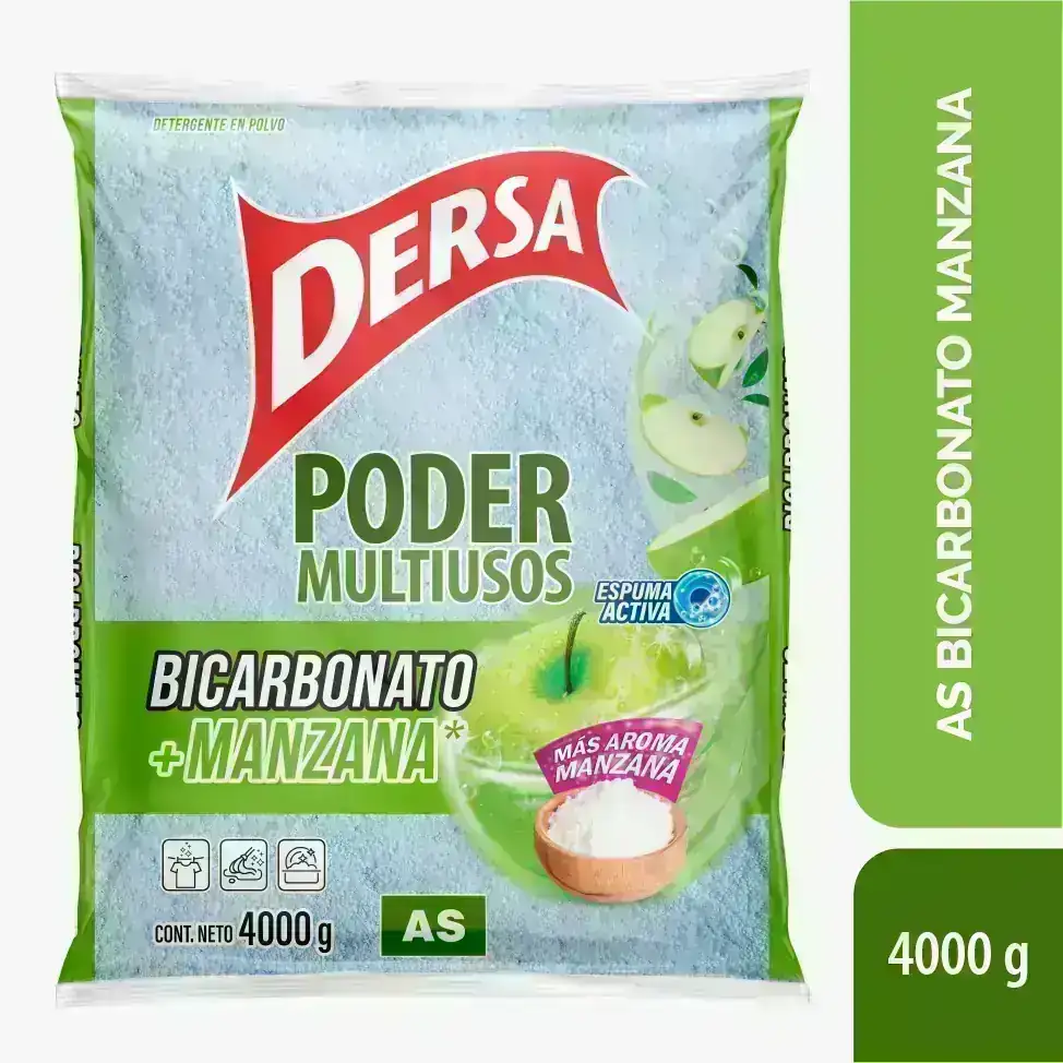 Detergente x 4kg -  Dersa Manzana Verde 