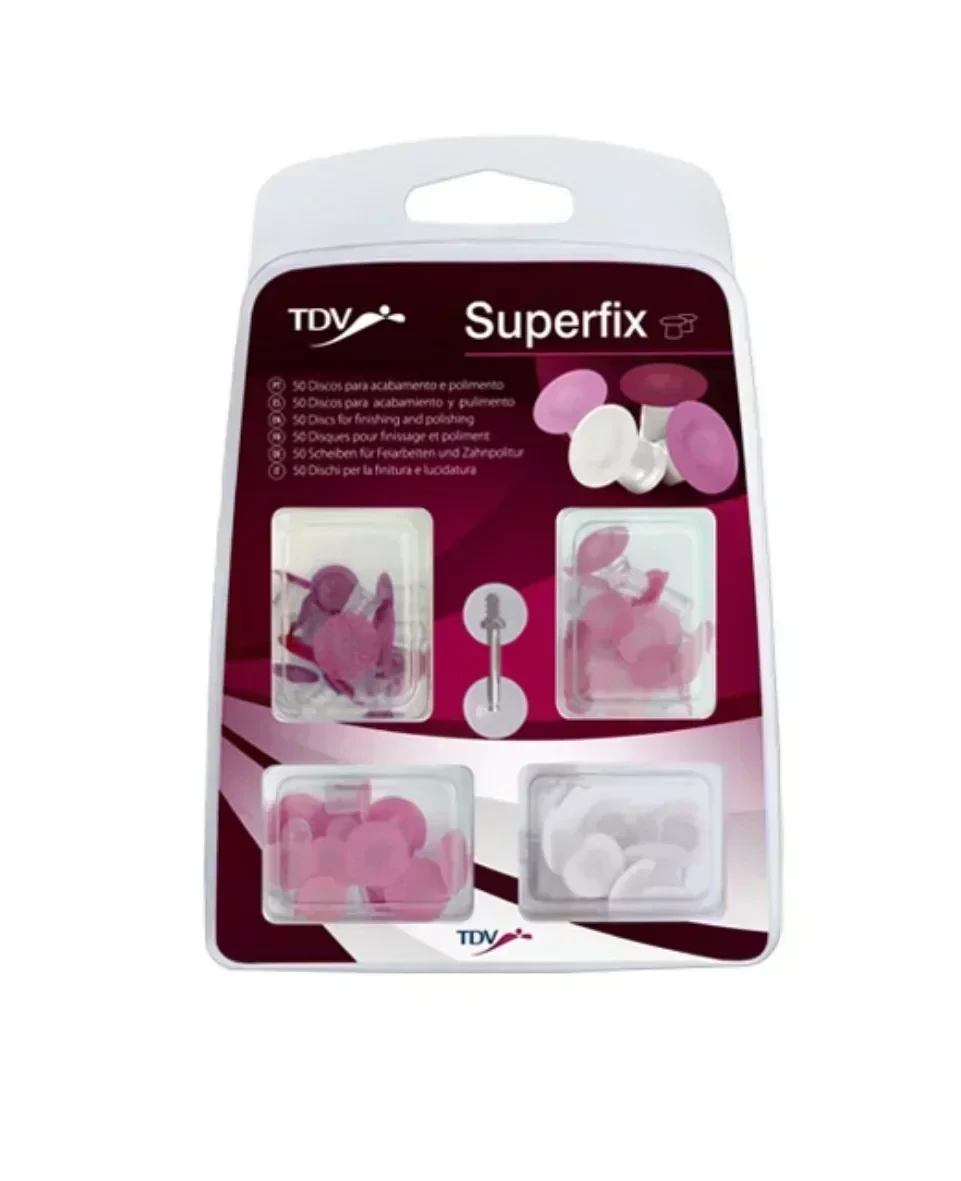 DISCOS DE LIJA SUPERFIX. KIT X50 UNID.+MANDRIL TDV