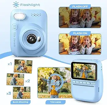 CAMARA DE IMPRESIÓN INSTANTÁNEO PARA NIÑOS 🚸