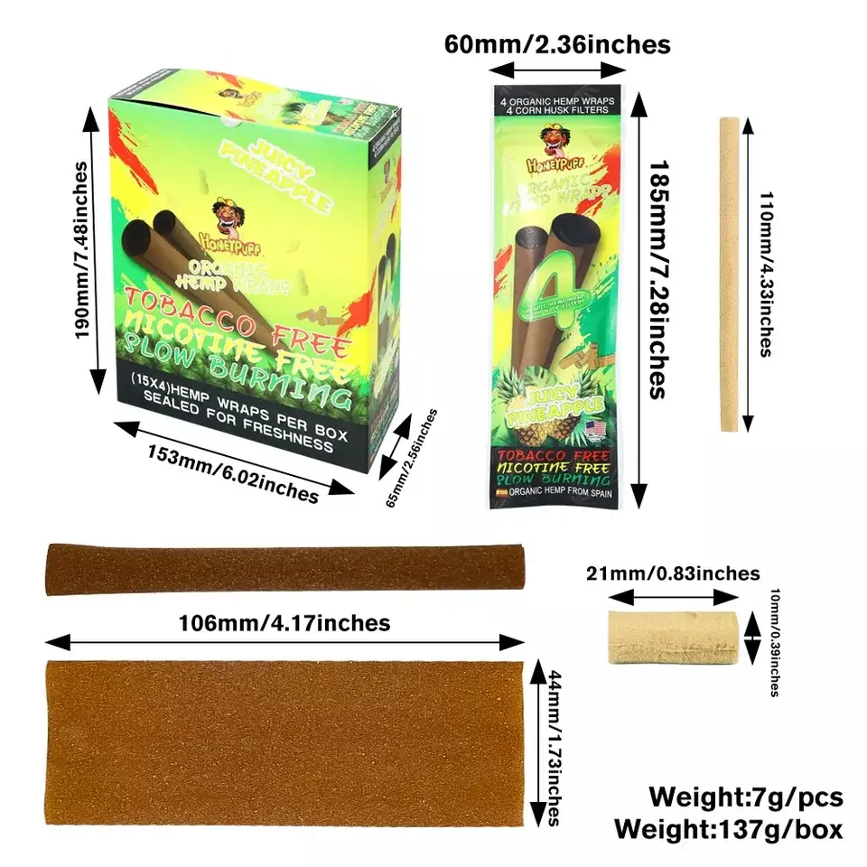 Papel de cigarro HONEYPUFF paquete de 4 tabletas 4