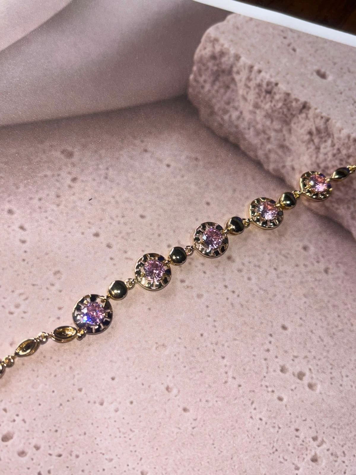 pulsera oro doble laminado 