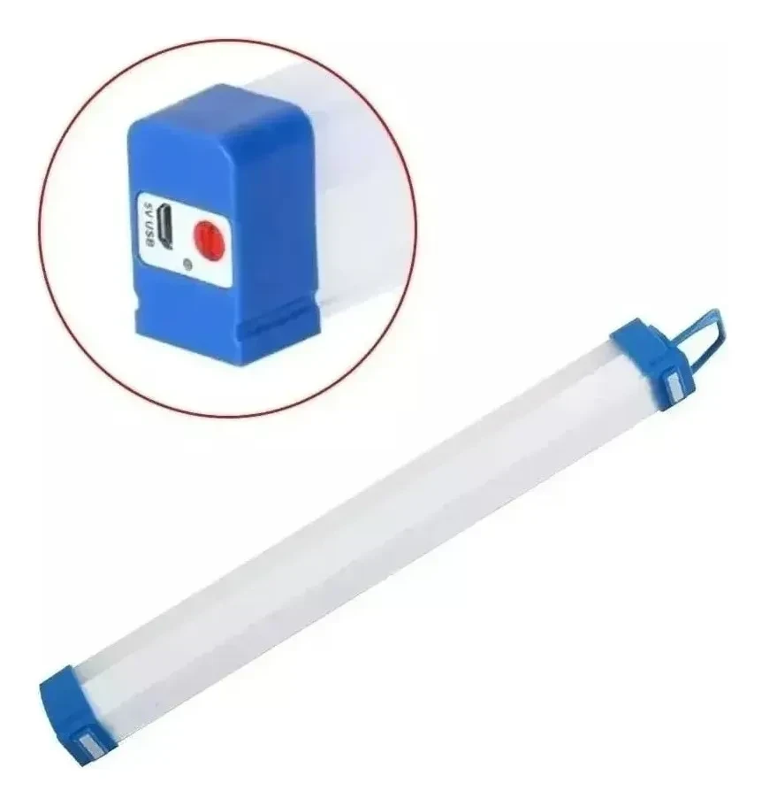 Lámpara Emergencia 72cm Barra Luz LED Recargable 2