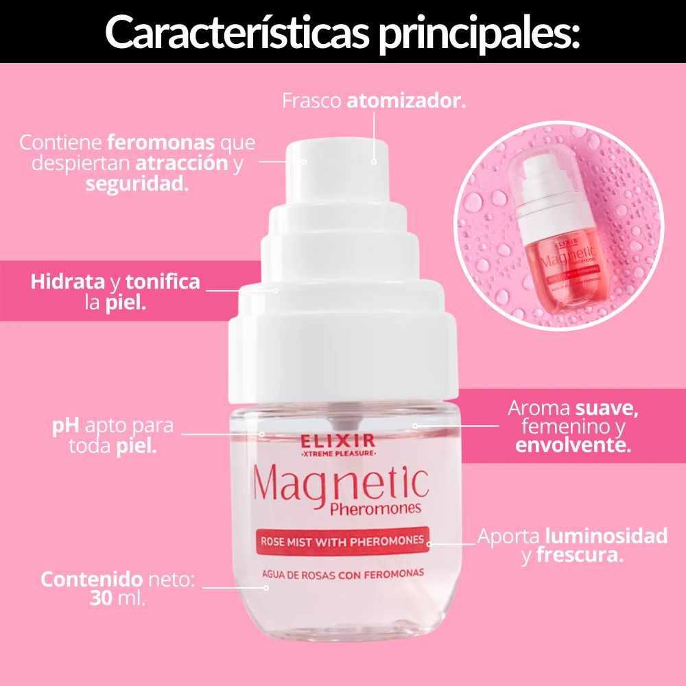 Agua de rosas feromonas x30ml  2