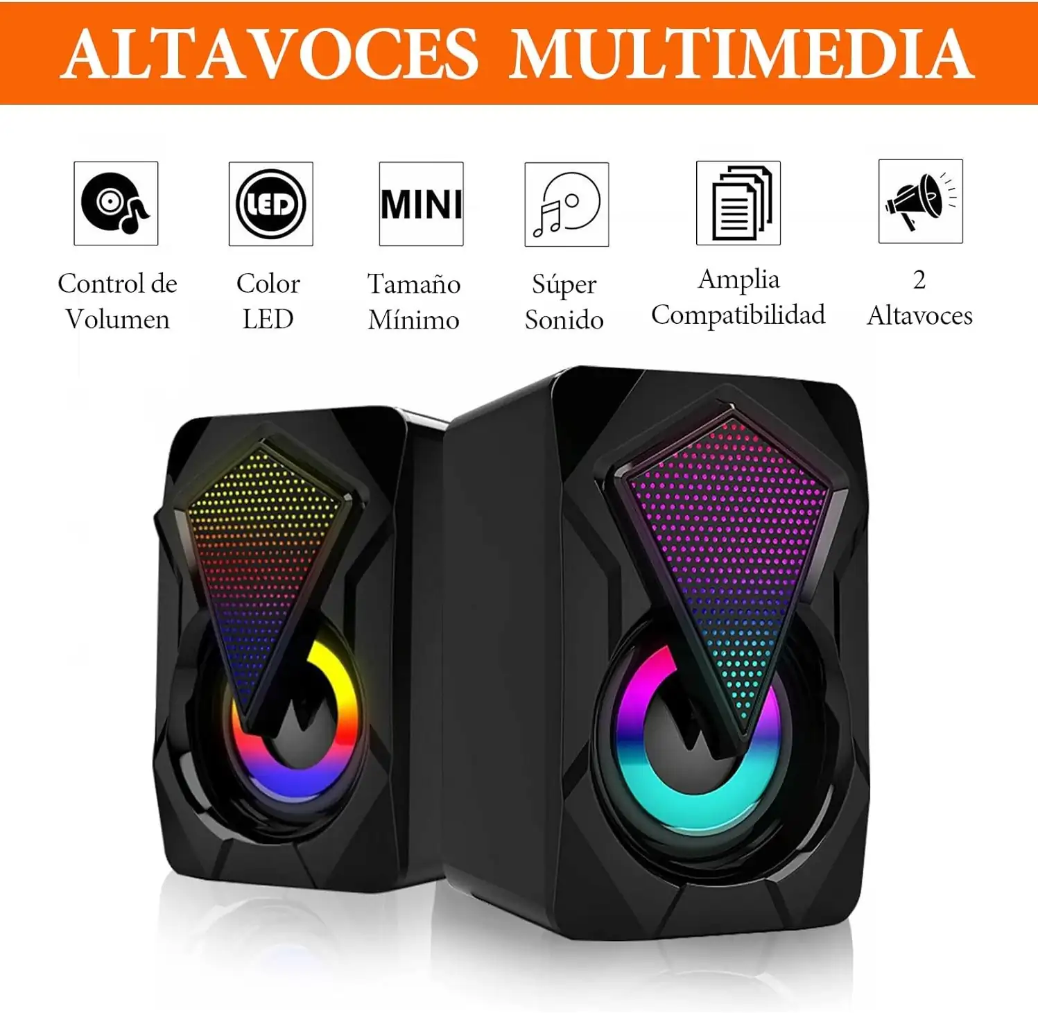 Bocinas para computadora RGB 4