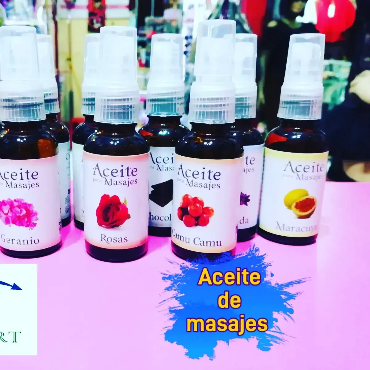 Aceite de masajes varios aromas de 30 ml
