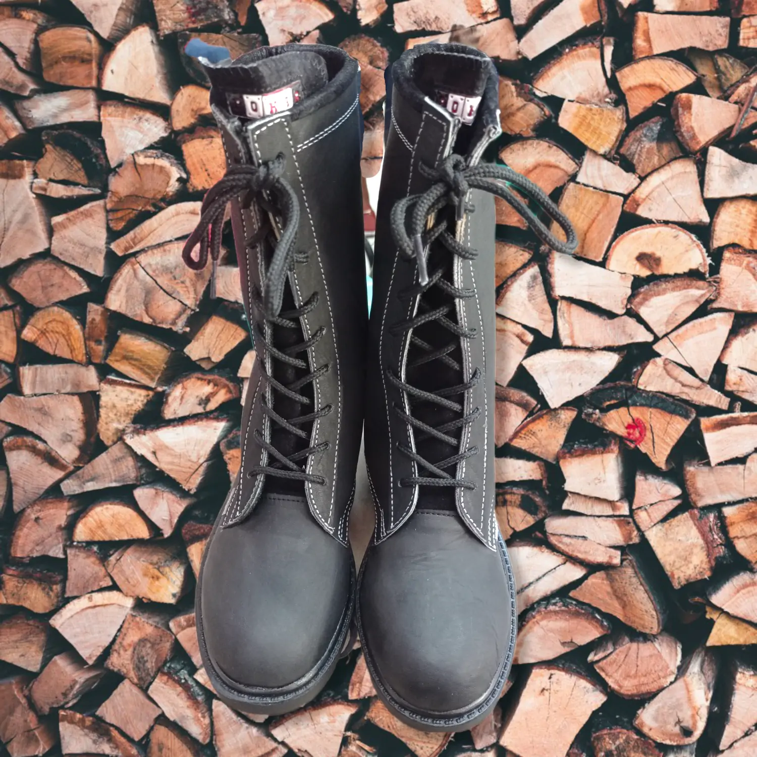 Botas de piel, color negro mate 2