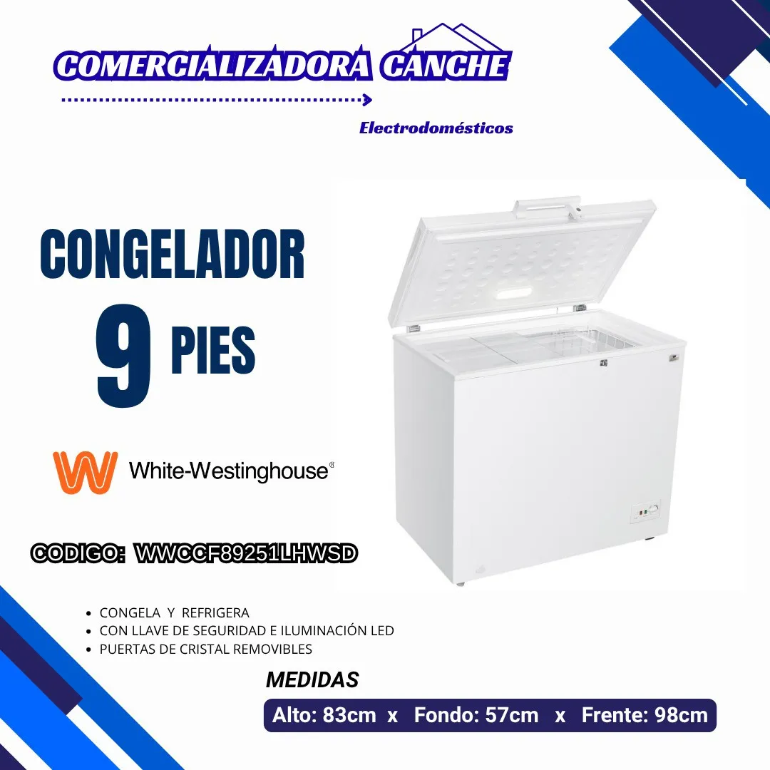 CONGELADOR 9PIES WESTINGHOUSE 