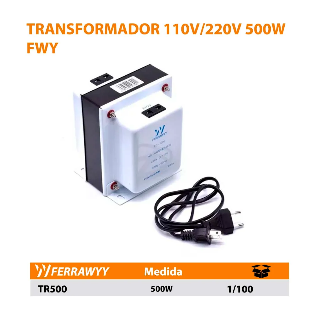 TRANSFORMADOR 110V/220V 500W FWY 