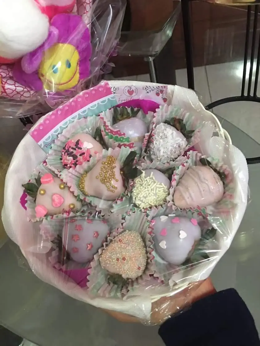 Fresas pastel