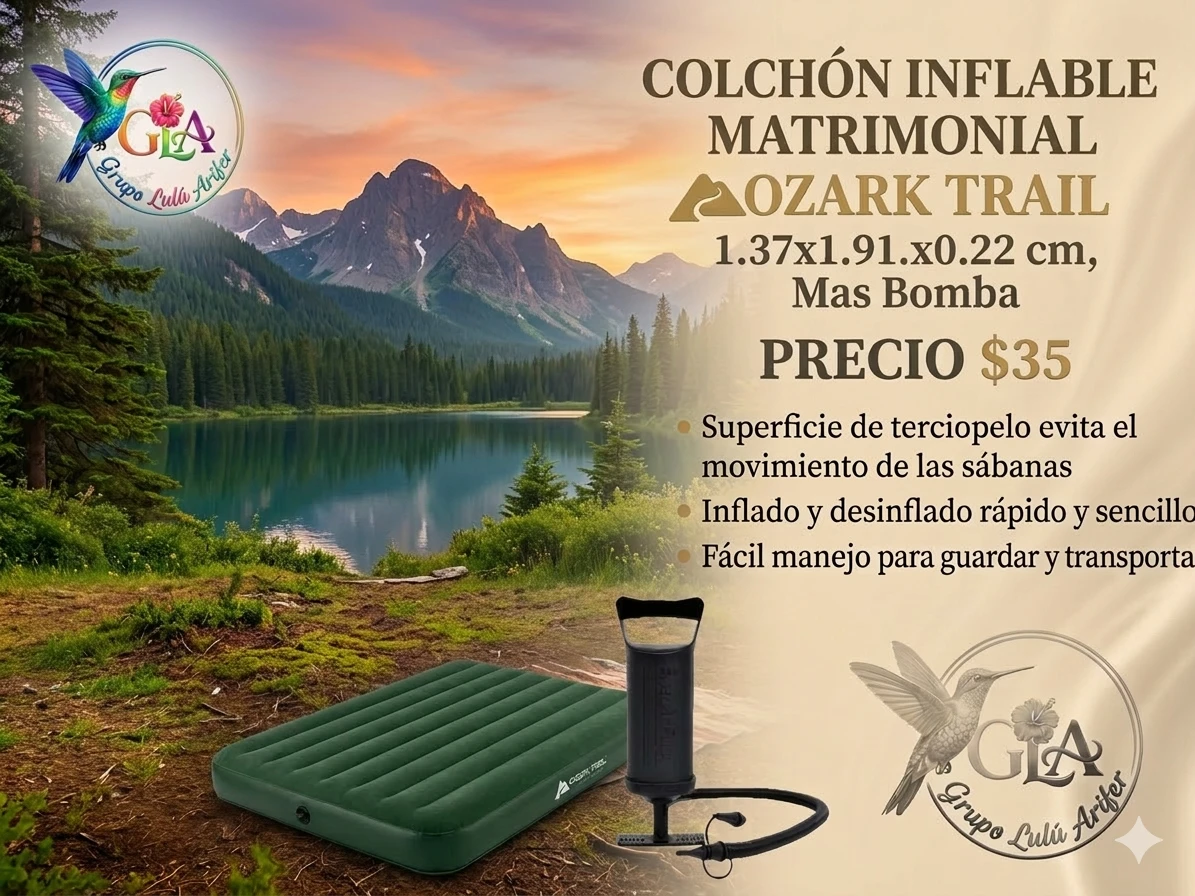 Colchón inflable matrimonial 
