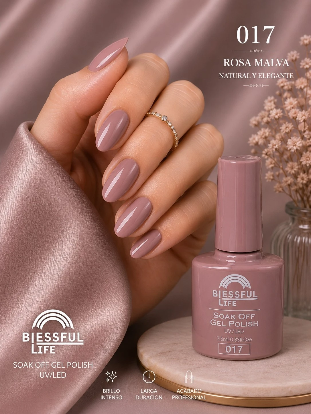 biessful life esmalte semi permanente tono 017