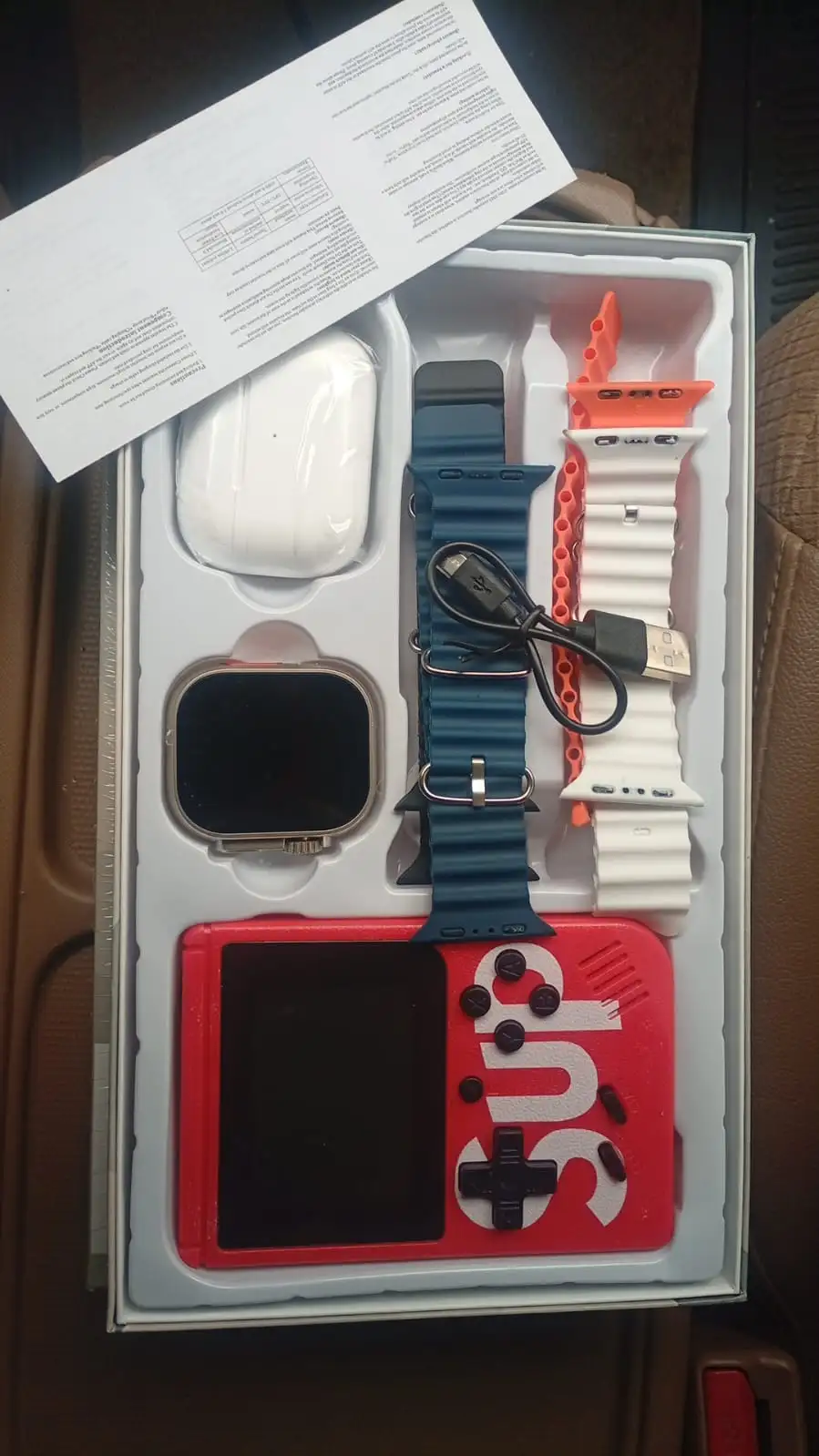 COMBO RELOJ SMARTWATCH + AURICULARES INALAMBRICOS + CONSOLA 2