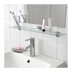 Repisa de vidrio rectangular  4