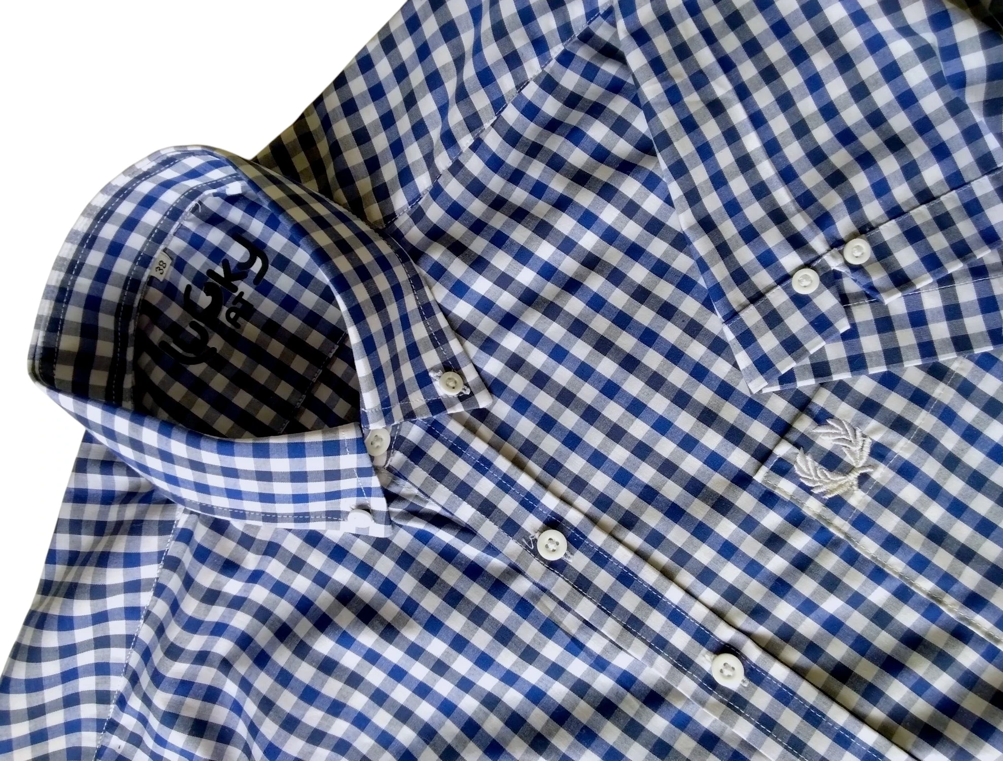 Camisa cuadros azules 