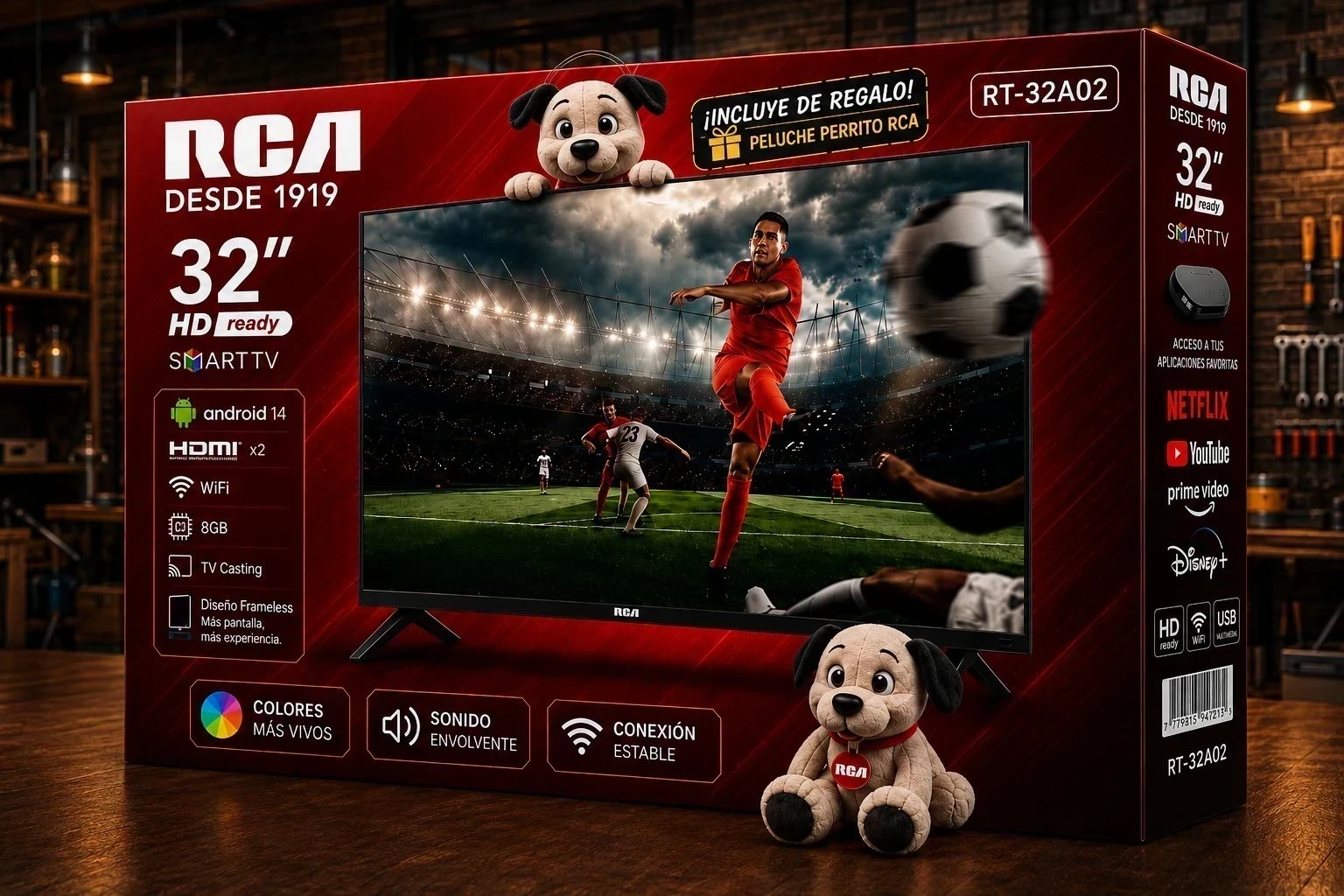 SMART TV RCA 32" C/ANDROID 
