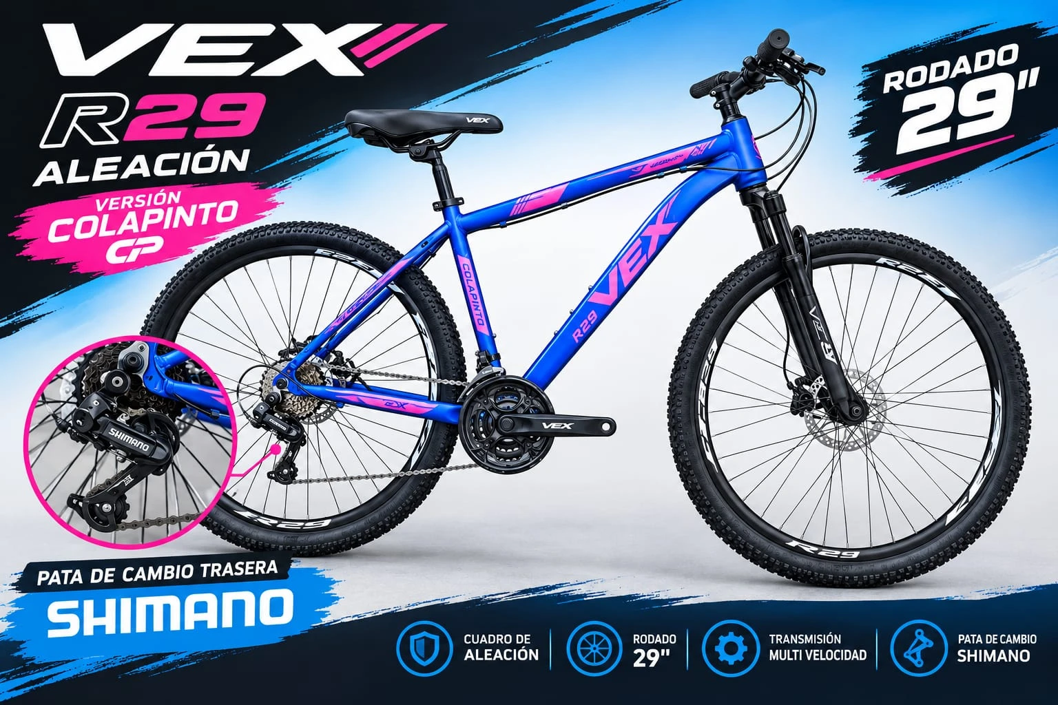 Bicicletas Vex R29 Aleacion 