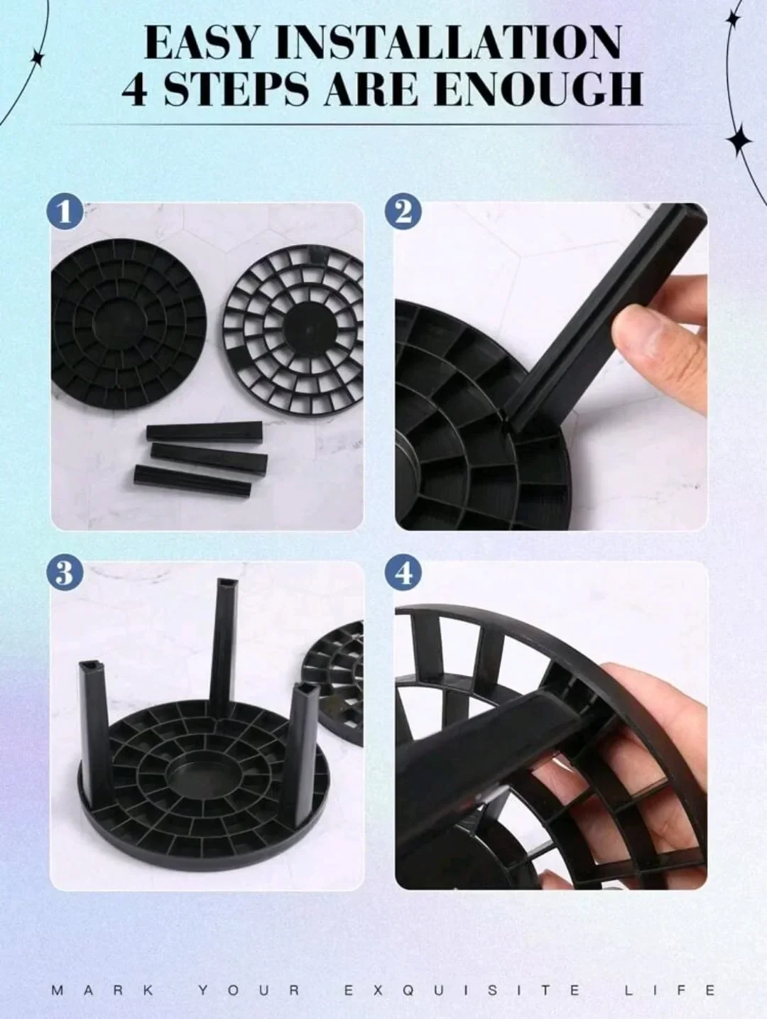 Set de brochas y esponjas de maquillaje más organizador  3