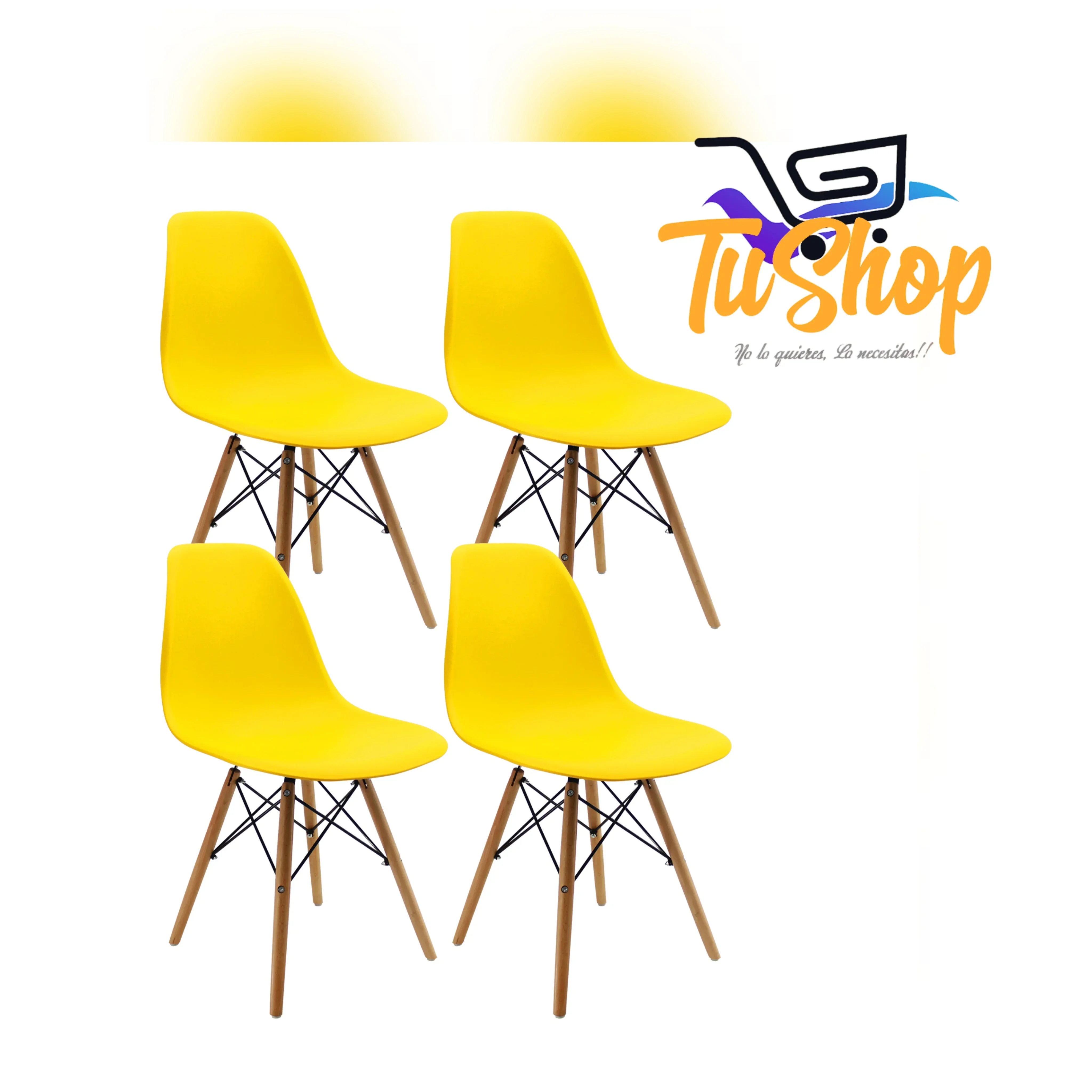 Sillas Eames Set x 4 unidades Colores 6