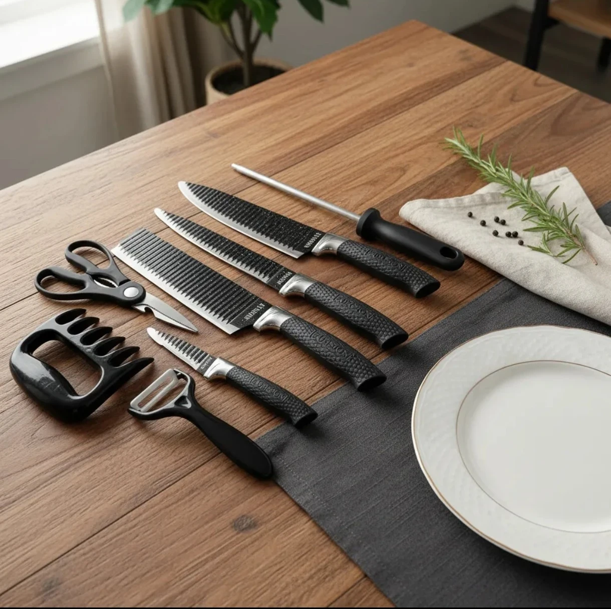 set de cuchillos Kunsion de 8 piezas (modelo KS-8PC),  3