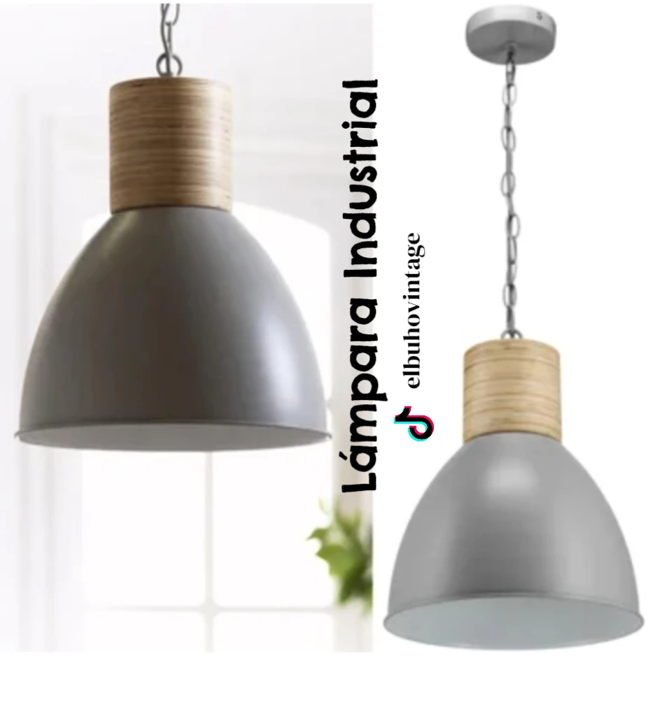 Lámpara Colgante Estilo Industrial 
