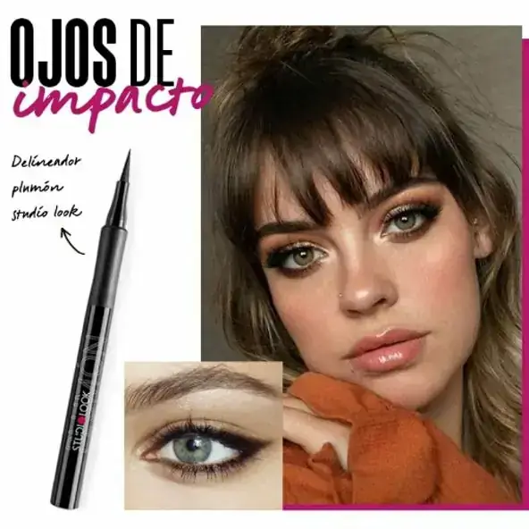 Delineador Plumon Studio Look Negro