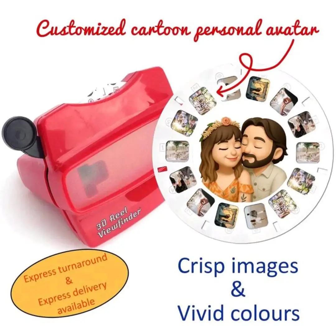 1 pieza Proyector de diapositivas 3D hecho a mano personalizado, película de diapositivas, visor DIY, regalo de foto personalizado para el Día de San Valentín/Aniversario/Boda/Año Nuevo/Fiesta, recuerdos nostálgicos, regalo de cumpleaños/aniversario/Día de San Valentín/Acción de Gracias/Día de la Madre/Día del Padre, recuerdo de pareja retro, regalo para recién casados 2